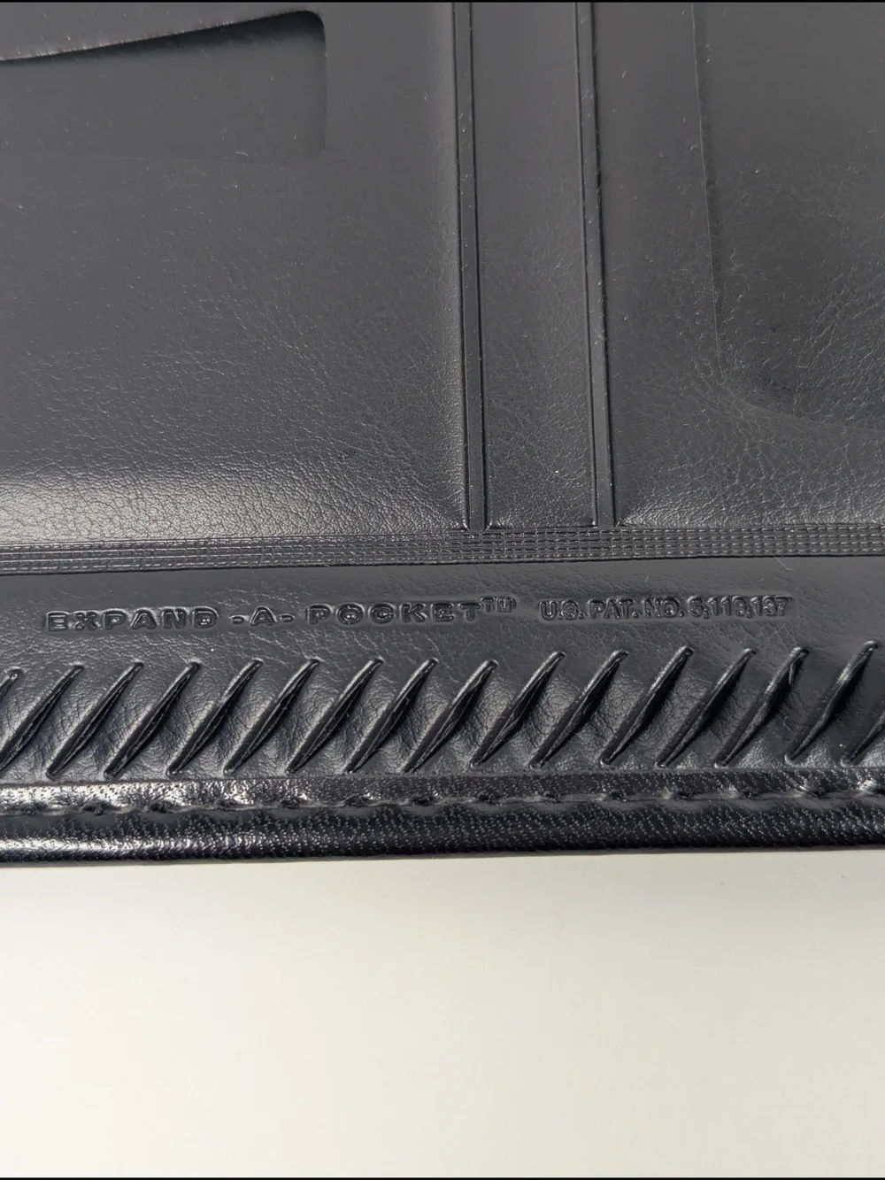 VTG Hazel Portfolio Padfolio Black Leather Notepad Gold Corners Made in USA